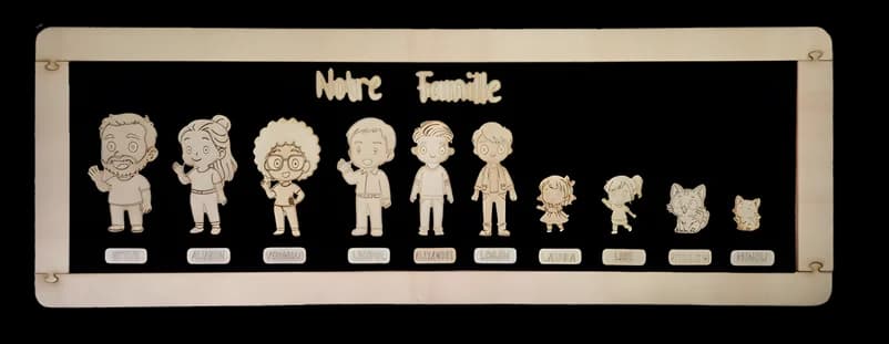 Ardoise Nebulos 10 personnages