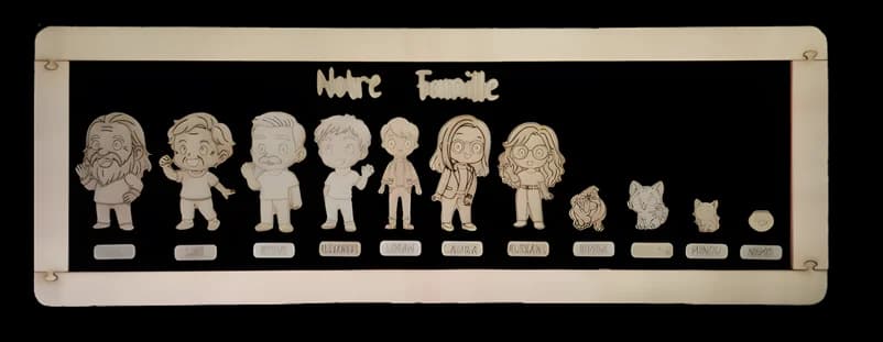 Ardoise Nebulos 11 personnages