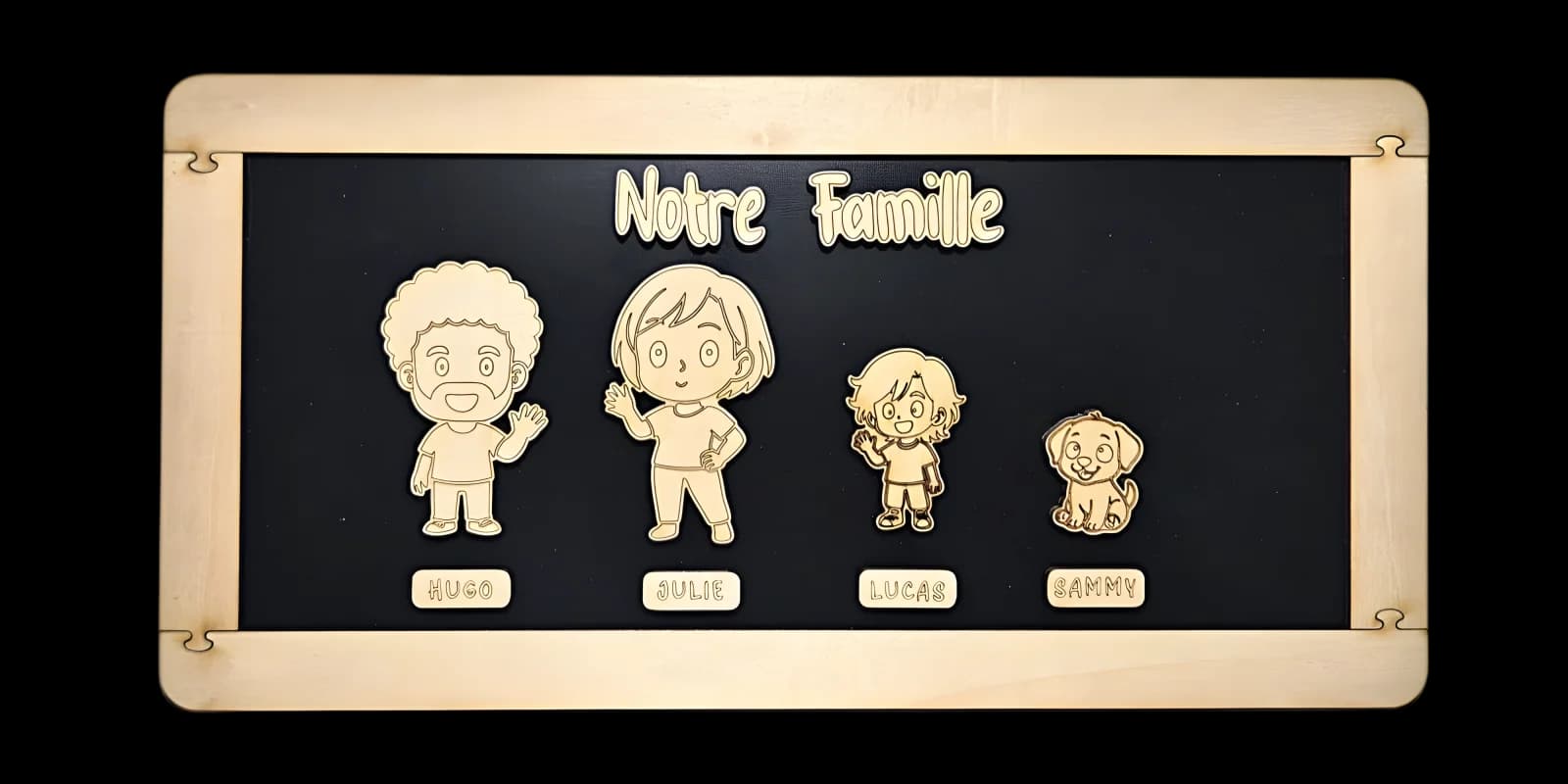 Ardoise Nebulos 4 personnages