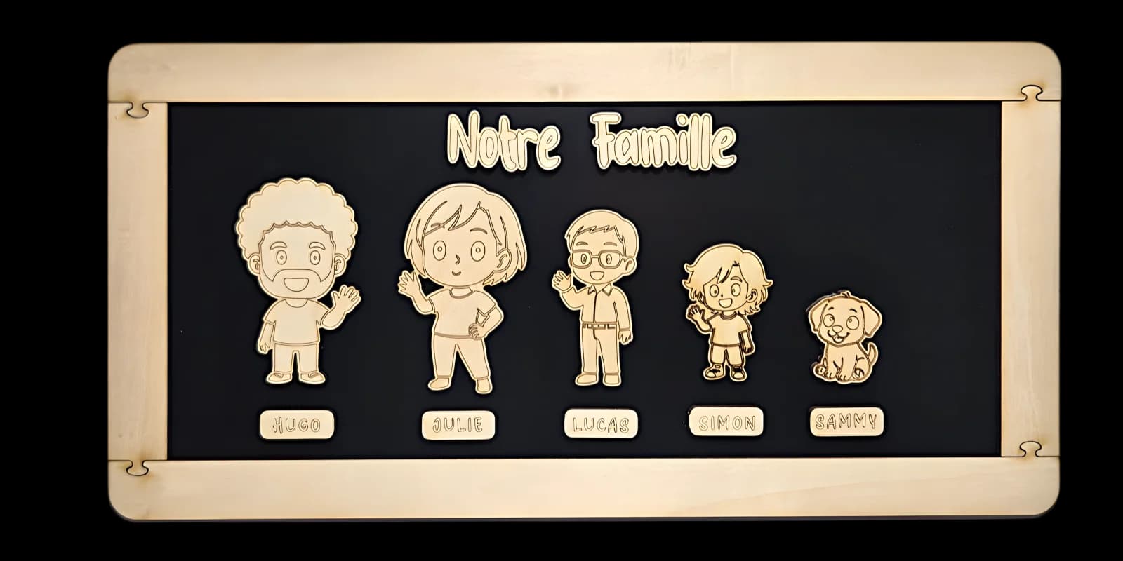 Ardoise Nebulos 5 personnages