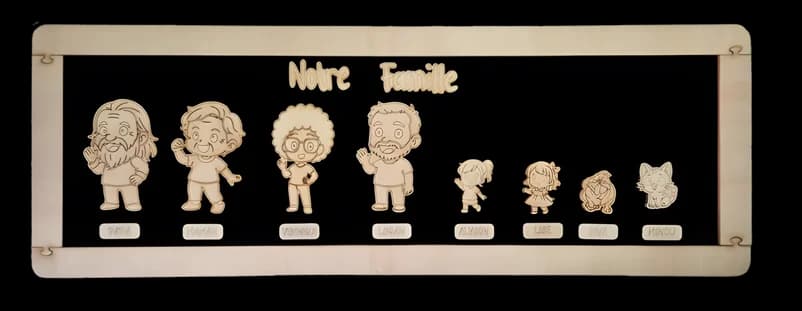 Ardoise Nebulos 8 personnages