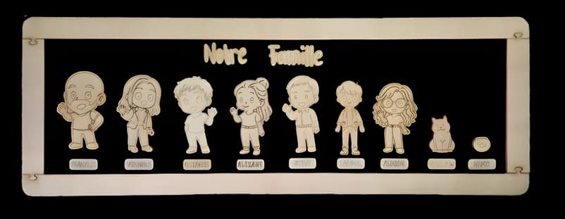 Ardoise Nebulos 9 personnages